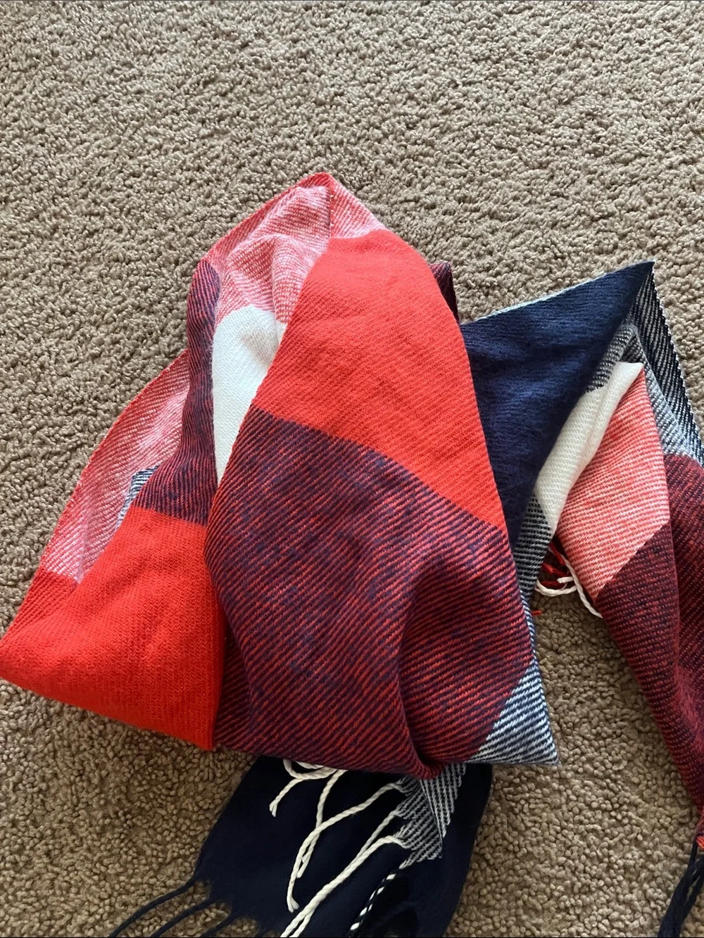 La Fiorentina Purple Scarf with White and Red Accent Wraps